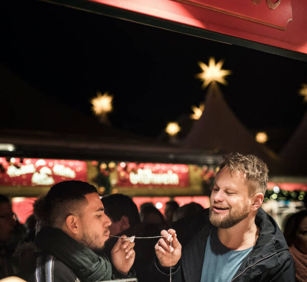 Nearby restaurants with people eating